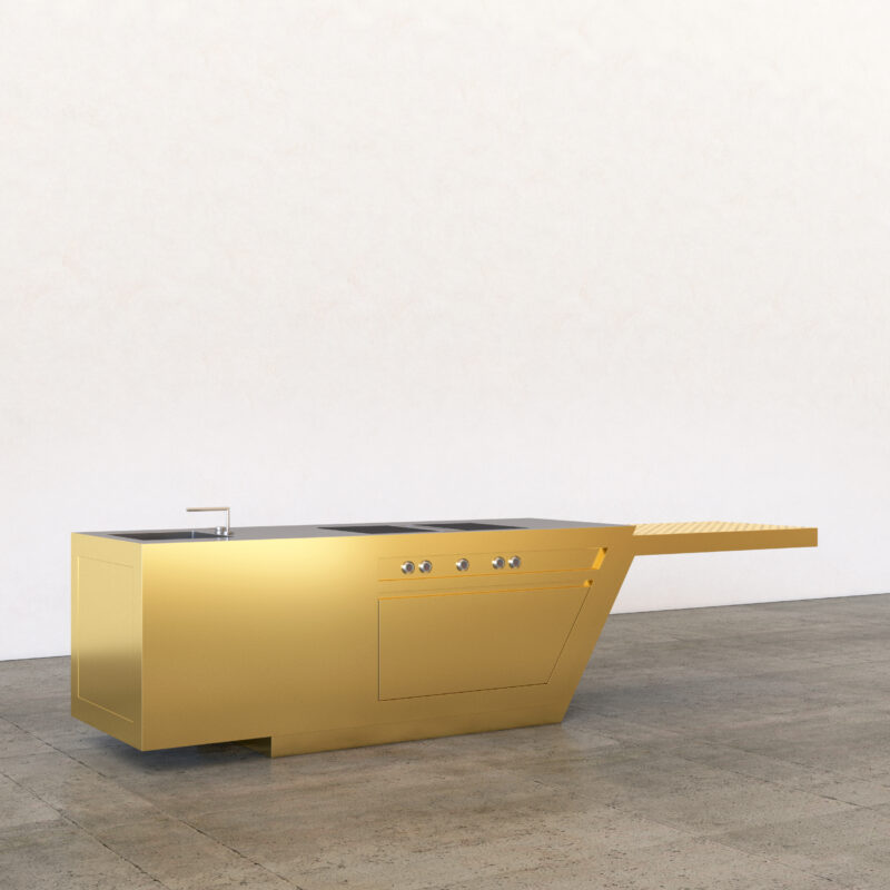 STRATO_UNIQUENESS_PANAMA_KITCHEN ISLAND_LOW CABINET_BRASS_2